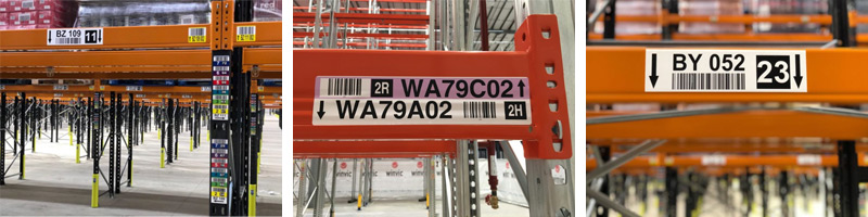 Warehouse Racking Labels