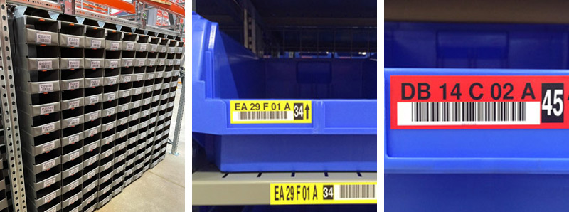 Warehouse Tote and Bin Labels