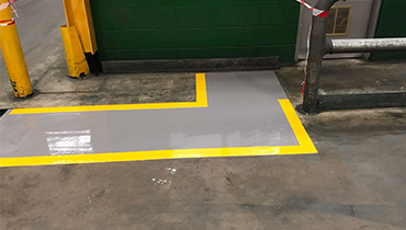 Examples of floor marking in warehouses