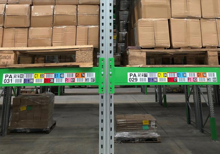 Warehouse Racking Label System