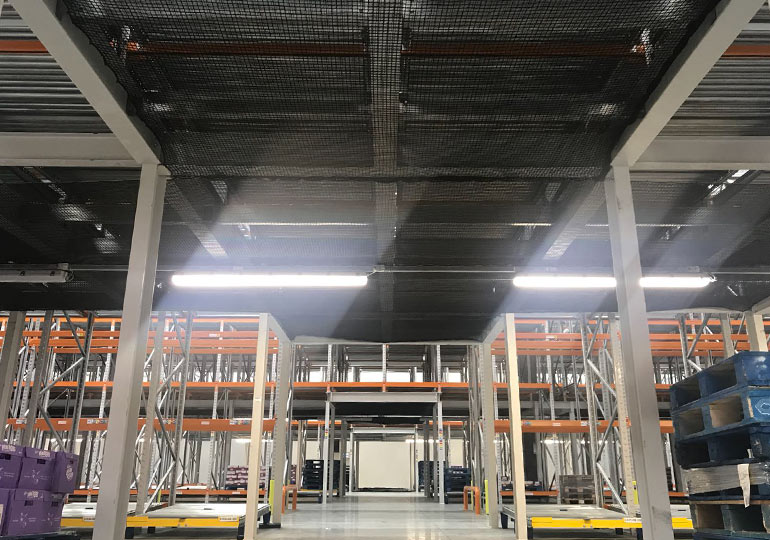 Warehouse Racking Safety Netting